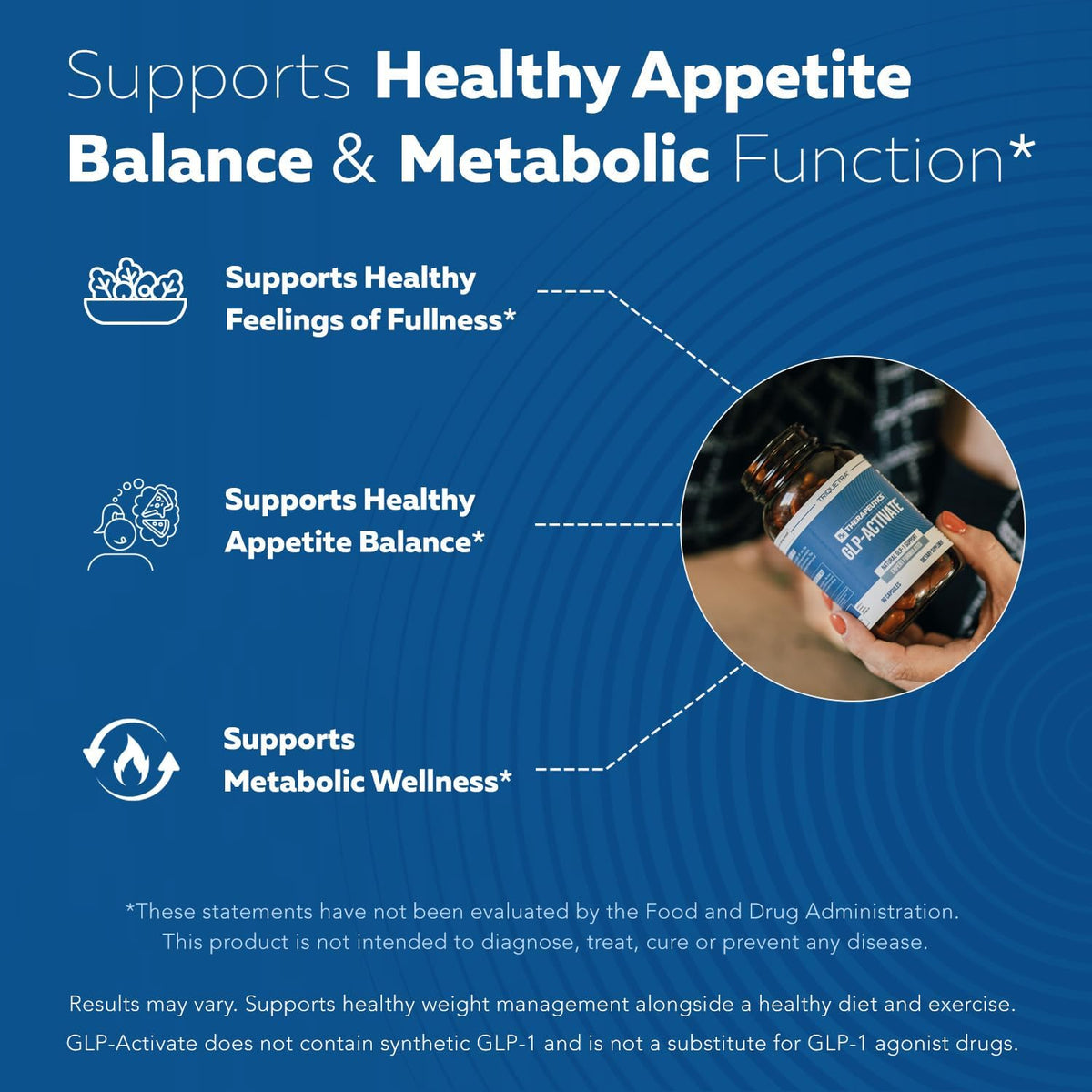 GLP-Activate | Real-Potency GLP-1 Appetite Support, Lab Verified (90 Servings)