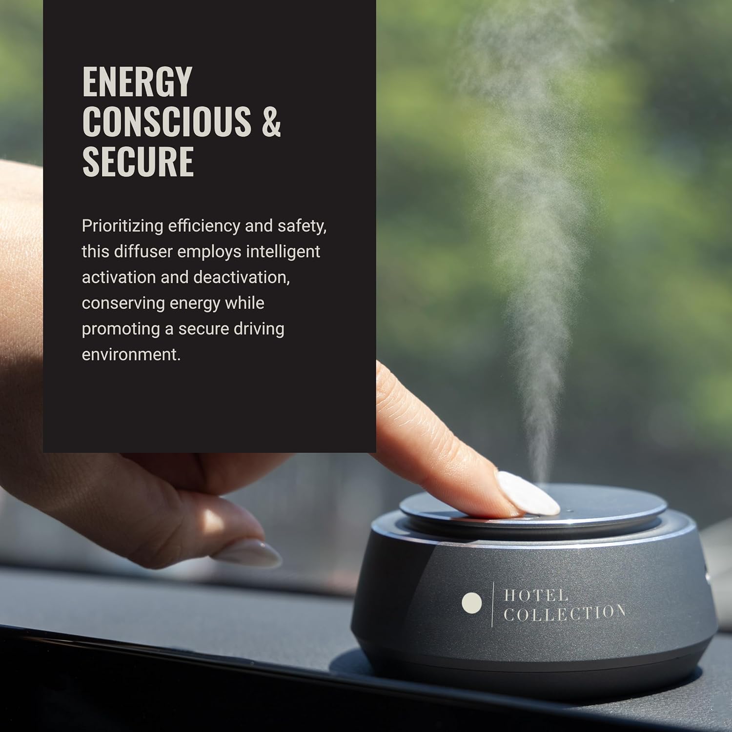 Hotel Collection Chauffeur Car Scent Diffuser Portable Air Freshener Luxury Nebulizing Diffuser Aromatherapy Diffuser for Essential Oils Cordless Super Quiet Device Oil Not Included