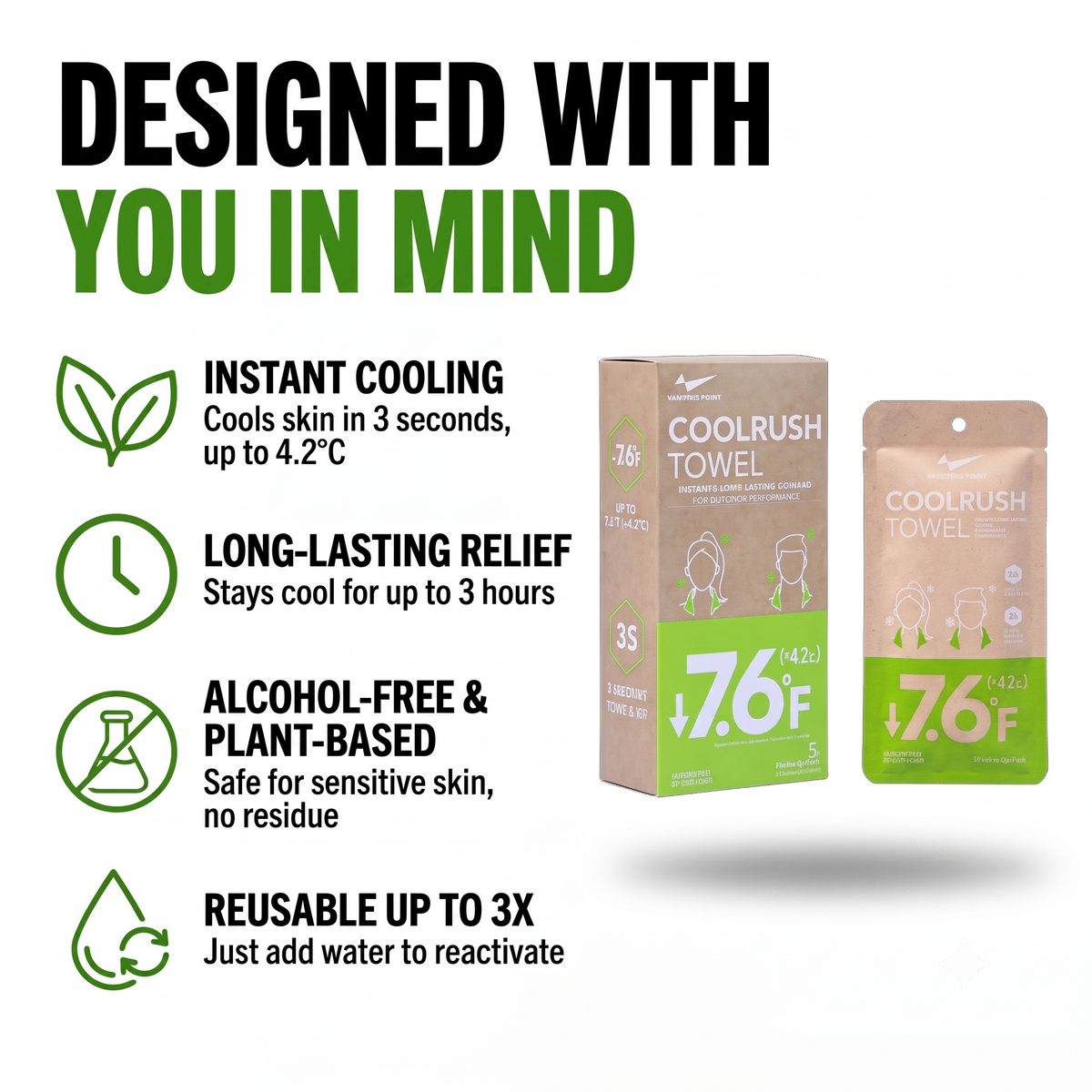 CoolRush Mint Cooling Towel ®