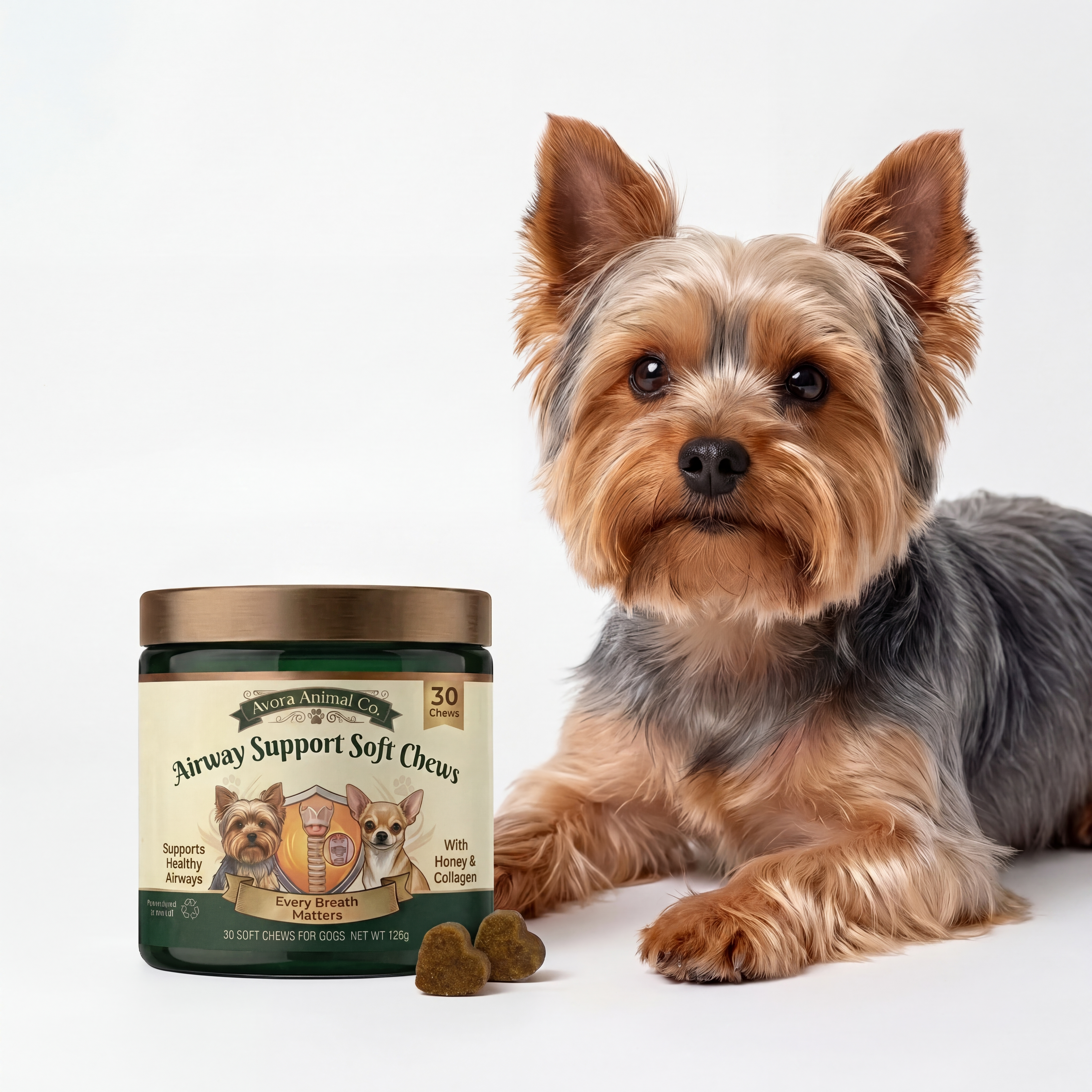 Airway Support Soft Chews for Small Breeds