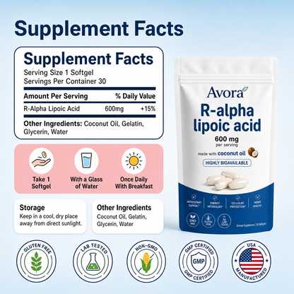 Avora R-Alpha Lipoic Acid
